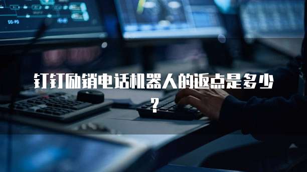 钉钉励销电话机器人的返点是多少?