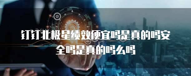 钉钉北极星绩效便宜吗是真的吗安全吗是真的吗么吗
