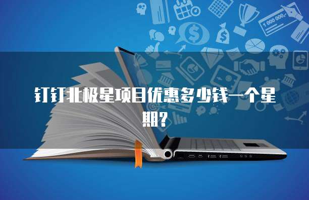 钉钉北极星项目优惠多少钱一个星期?