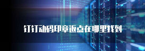 钉钉动码印章返点在哪里找到