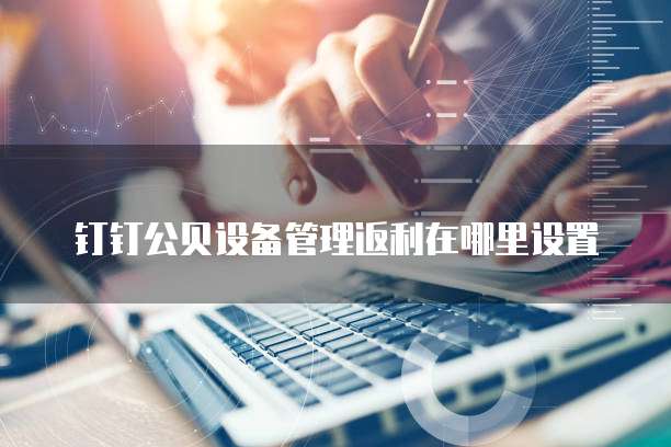 钉钉公贝设备管理返利在哪里设置