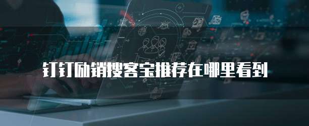 钉钉励销搜客宝推荐在哪里看到