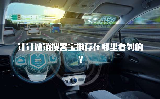 钉钉励销搜客宝推荐在哪里看到的?