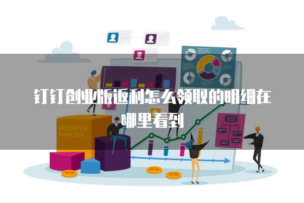 钉钉创业版返利怎么领取的明细在哪里看到