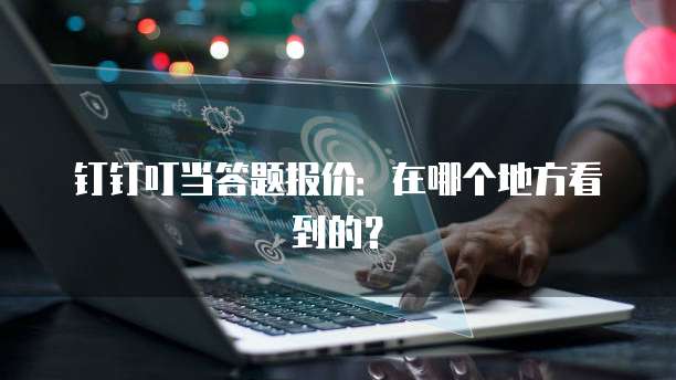钉钉叮当答题报价:在哪个地方看到的?