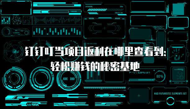 钉钉叮当项目返利在哪里查看到:轻松赚钱的秘密基地