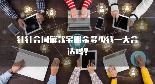 钉钉合同催款宝佣金多少钱一天合适吗?