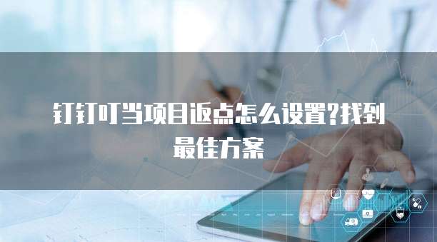 钉钉叮当项目返点怎么设置?找到最佳方案