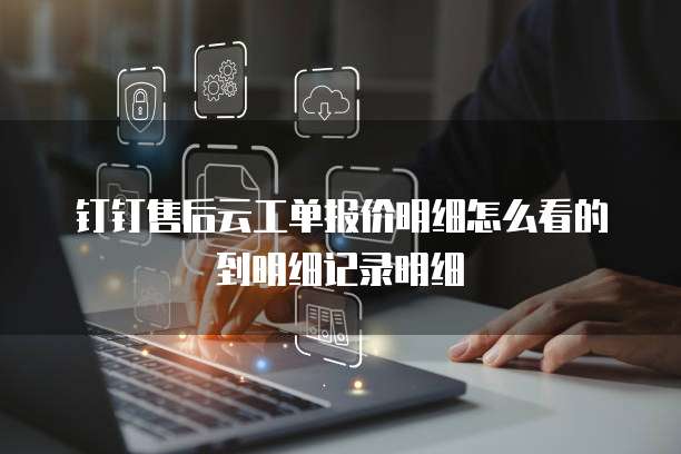 钉钉售后云工单报价明细怎么看的到明细记录明细