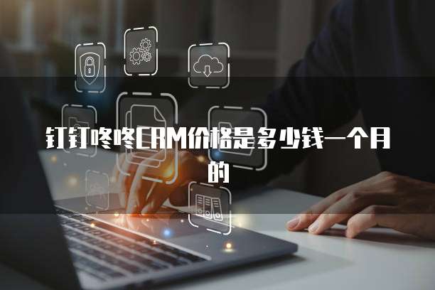 钉钉咚咚CRM价格是多少钱一个月的