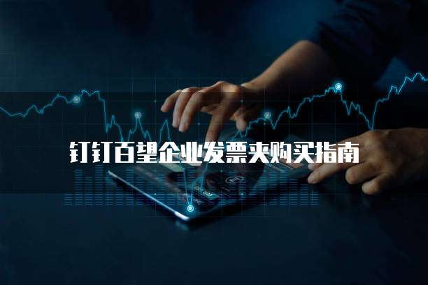 钉钉百望企业发票夹购买指南