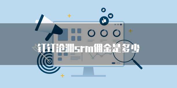 钉钉沧渊srm佣金是多少