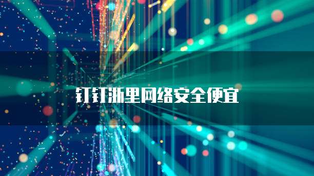 钉钉浙里网络安全便宜
