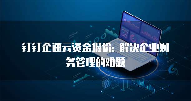 钉钉企速云资金报价: 解决企业财务管理的难题