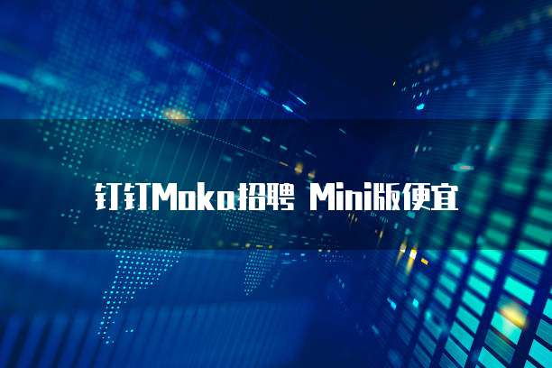 钉钉Moka招聘 Mini版便宜
