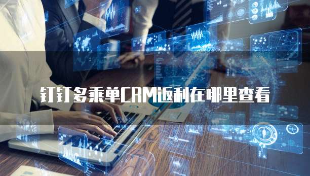 钉钉多乘单CRM返利在哪里查看
