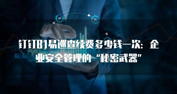 钉钉B1易巡查续费多少钱一次:企业安全管理的“秘密武器”