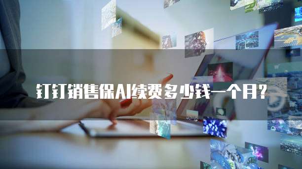 钉钉销售保AI续费多少钱一个月？