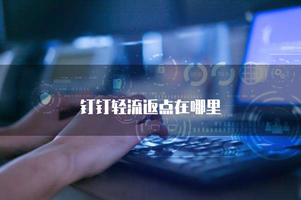 钉钉轻流返点在哪里