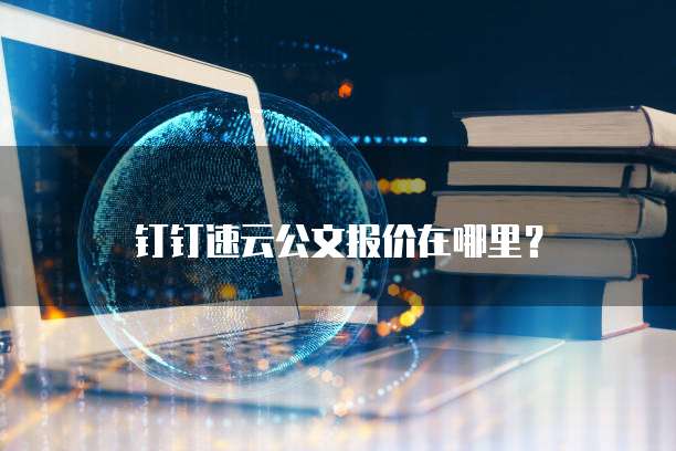 钉钉速云公文报价在哪里？