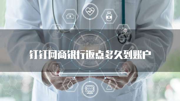 钉钉网商银行返点多久到账户