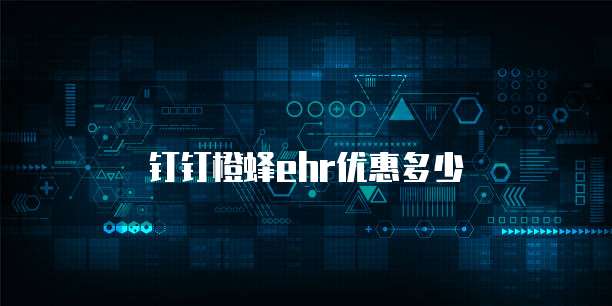 钉钉橙蜂ehr优惠多少