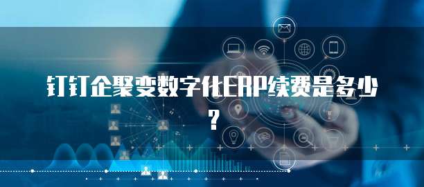 钉钉企聚变数字化erp续费是多少？