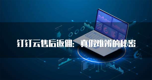 钉钉云售后返佣:真假难辨的秘密