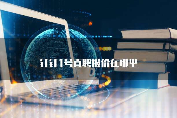 钉钉1号直聘报价在哪里