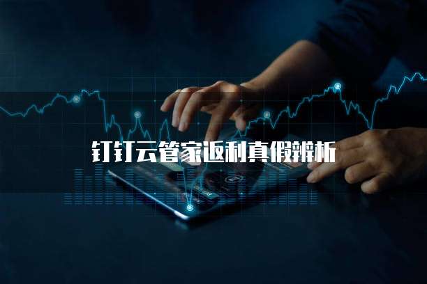 钉钉云管家返利真假辨析