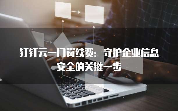 钉钉云一门岗续费:守护企业信息安全的关键一步