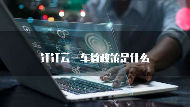 钉钉云一车管政策是什么