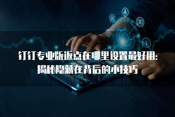 钉钉专业版返点在哪里设置最好用:揭秘隐藏在背后的小技巧