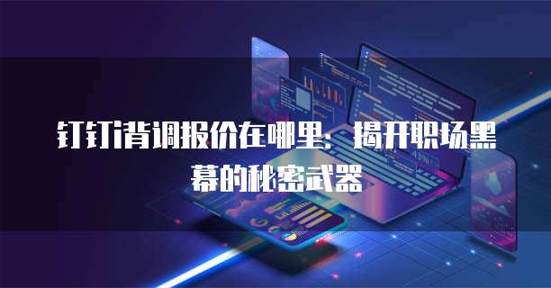 钉钉i背调报价在哪里：揭开职场黑幕的秘密武器