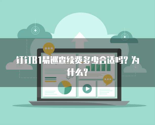 钉钉B1易巡查续费多少合适吗？为什么？