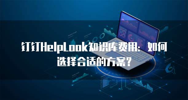 钉钉HelpLook知识库费用：如何选择合适的方案？