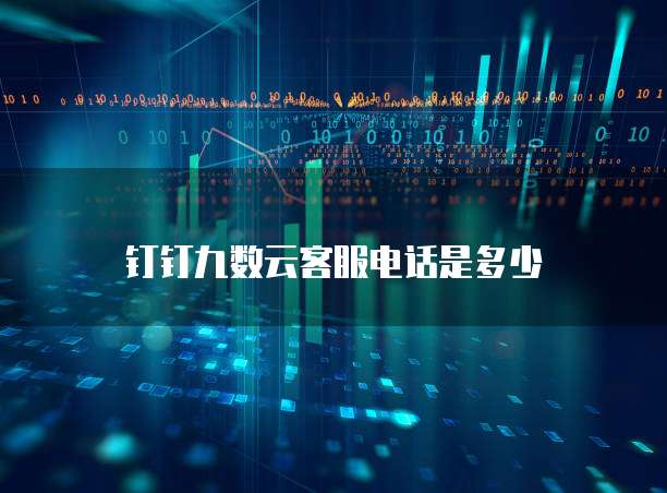 钉钉九数云客服电话是多少