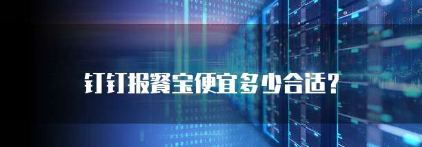 钉钉报餐宝便宜多少合适？