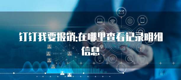 钉钉我要报销:在哪里查看记录明细信息