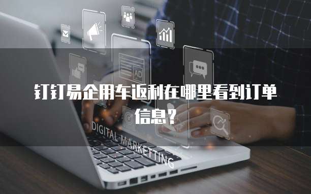 钉钉易企用车返利在哪里看到订单信息?