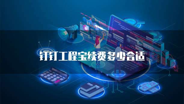 钉钉工程宝续费多少合适