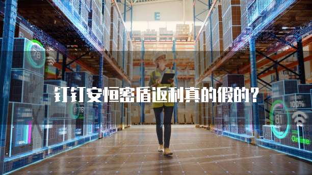 钉钉安恒密盾返利真的假的?
