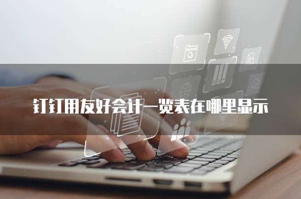 钉钉用友好会计一览表在哪里显示