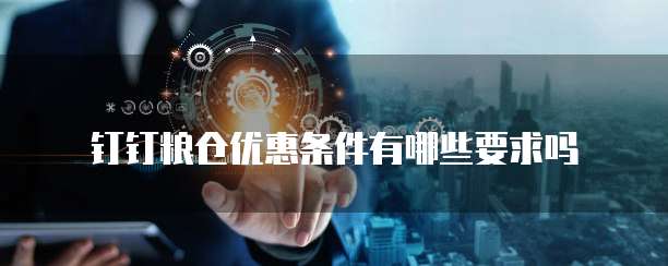 钉钉粮仓优惠条件有哪些要求吗