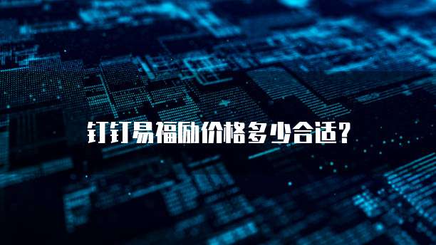 钉钉易福励价格多少合适？