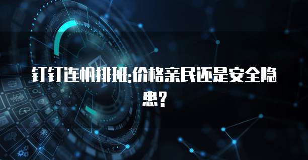 钉钉连帆排班:价格亲民还是安全隐患?