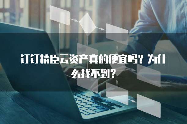 钉钉精臣云资产真的便宜吗?为什么找不到?
