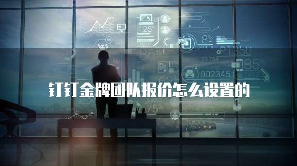 钉钉金牌团队报价怎么设置的