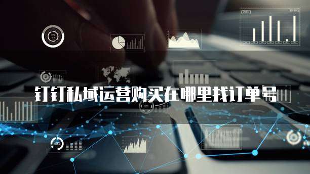 钉钉私域运营购买在哪里找订单号