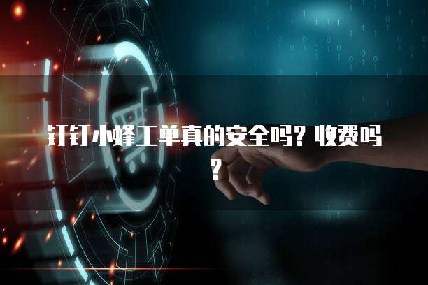 钉钉小蜂工单真的安全吗？收费吗？